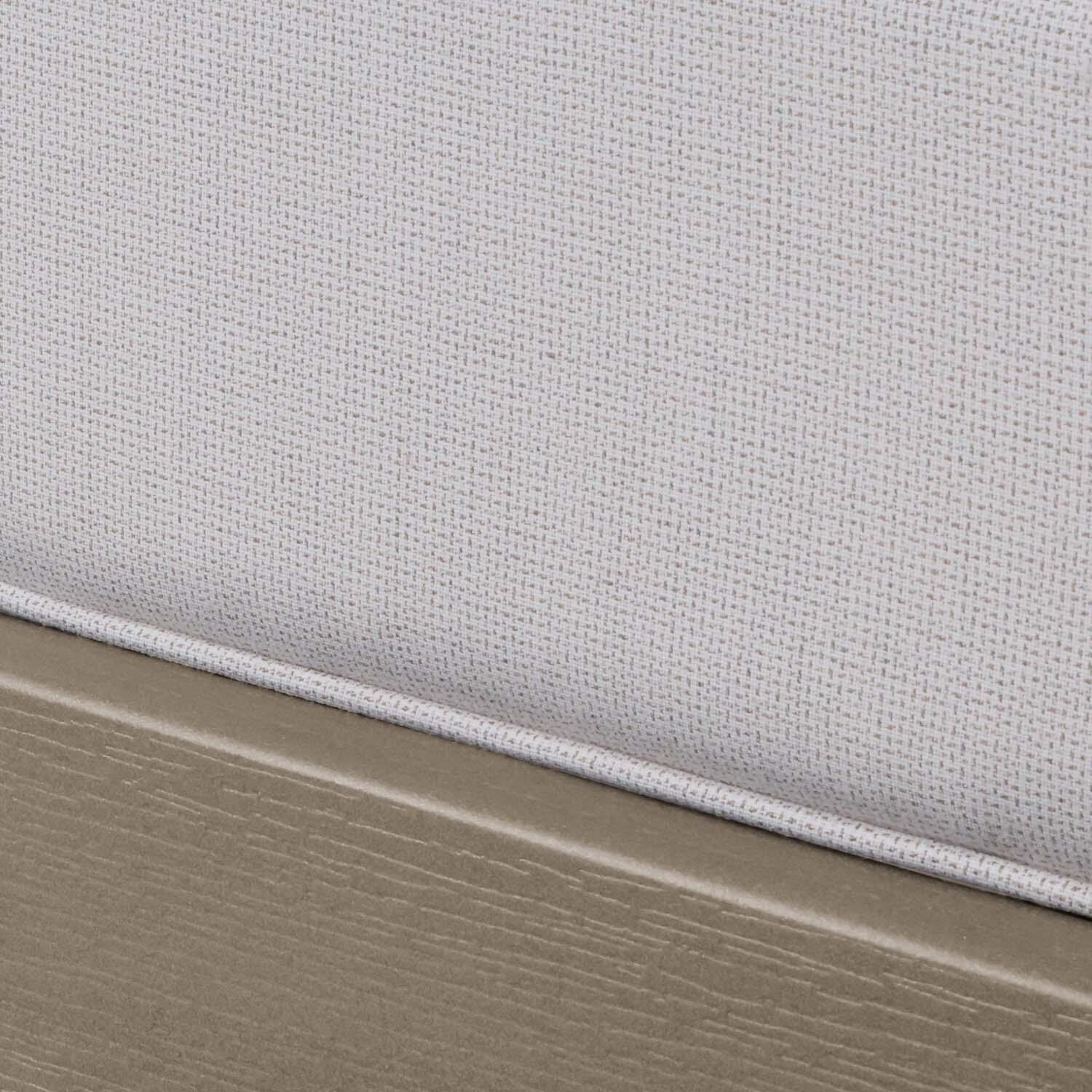 Blushing Bay Recycled Plastic Ottoman in Bliss Linen/Woodland Brown by Lakeview Outdoor Designs - Cushion - Detail thumbnail