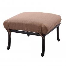 Darlee Sedona Cast Aluminum Patio Ottoman - Mocha image