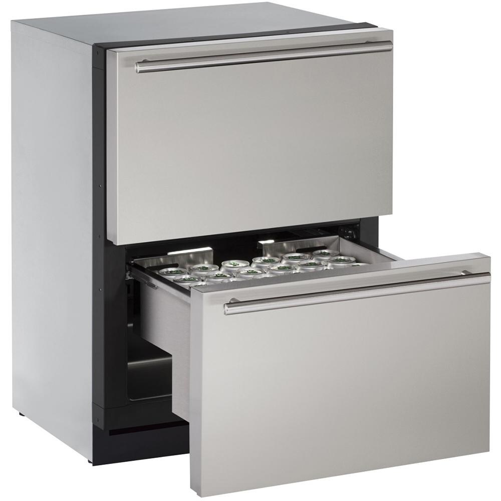 ULine 3000 Series 24Inch 4.5 Cu. Ft. BuiltIn Dual Zone Refrigerator