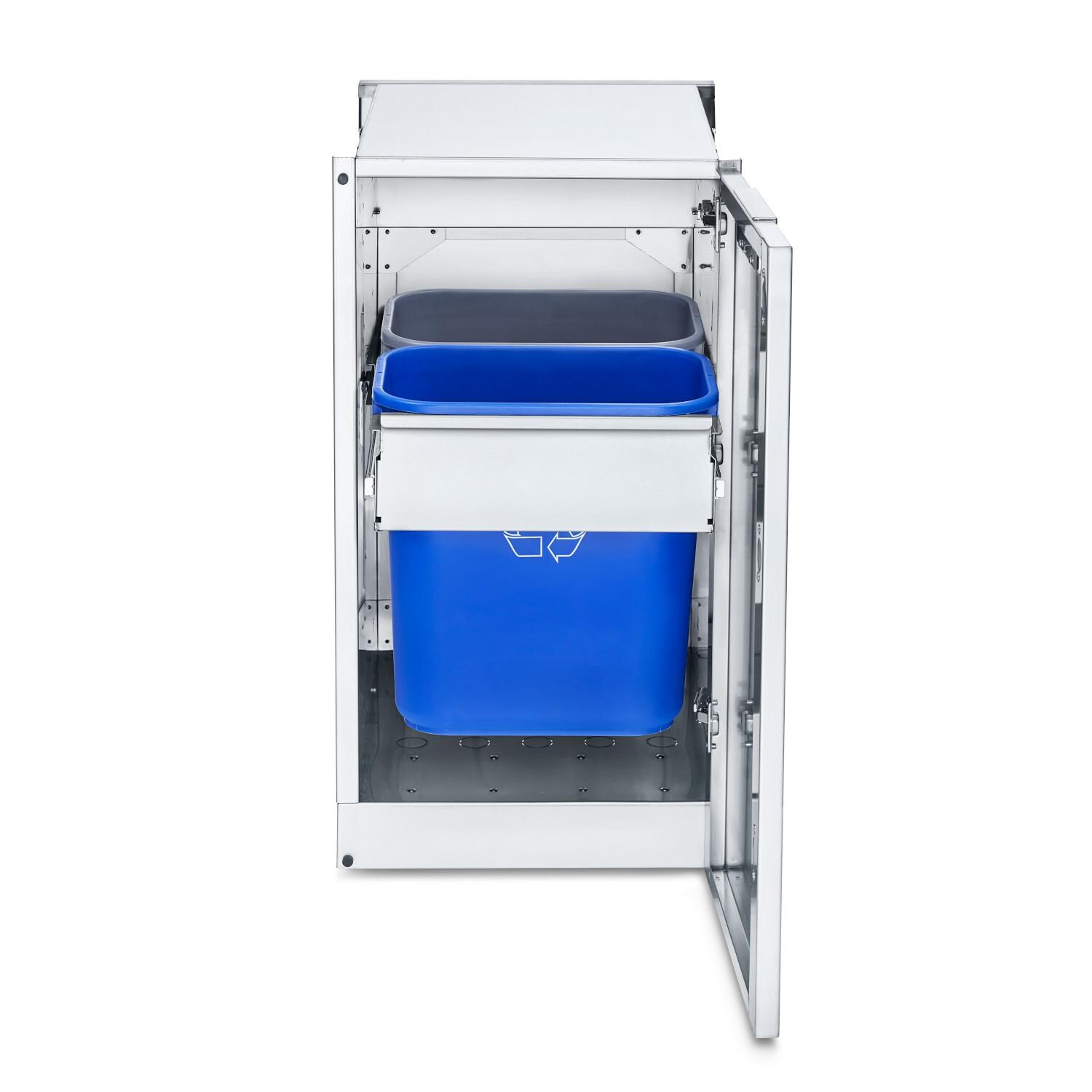 Crown Verity Infinite Series 18-Inch Stainless Steel Cabinet Module w/ Garbage Bin Holder - ICM-GH