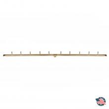 The Outdoor Plus 72-Inch Brass Linear T Bullet Burner - Match Light image