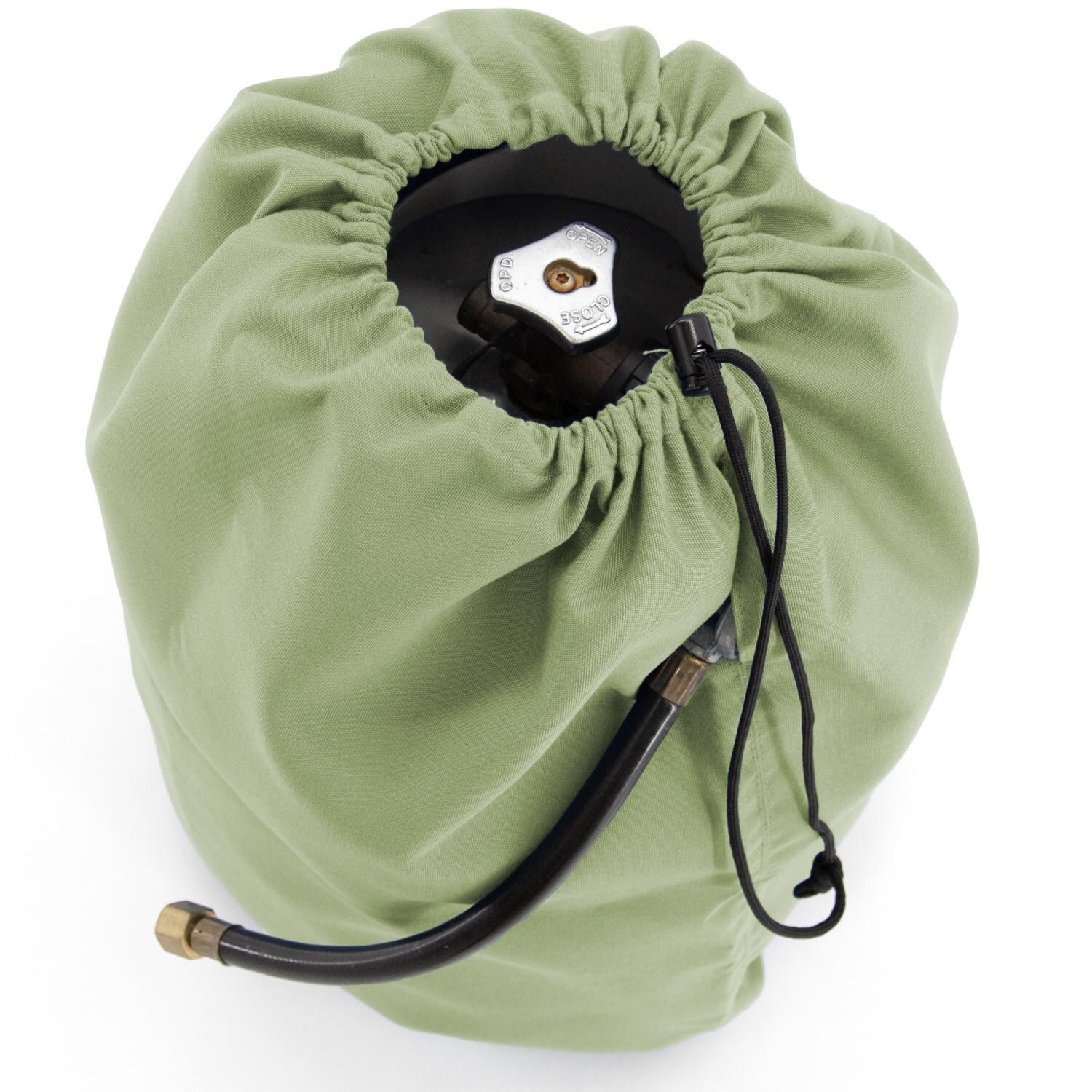 Signature Series Propane Tank Cover by BBQGuys - In Use Above thumbnail