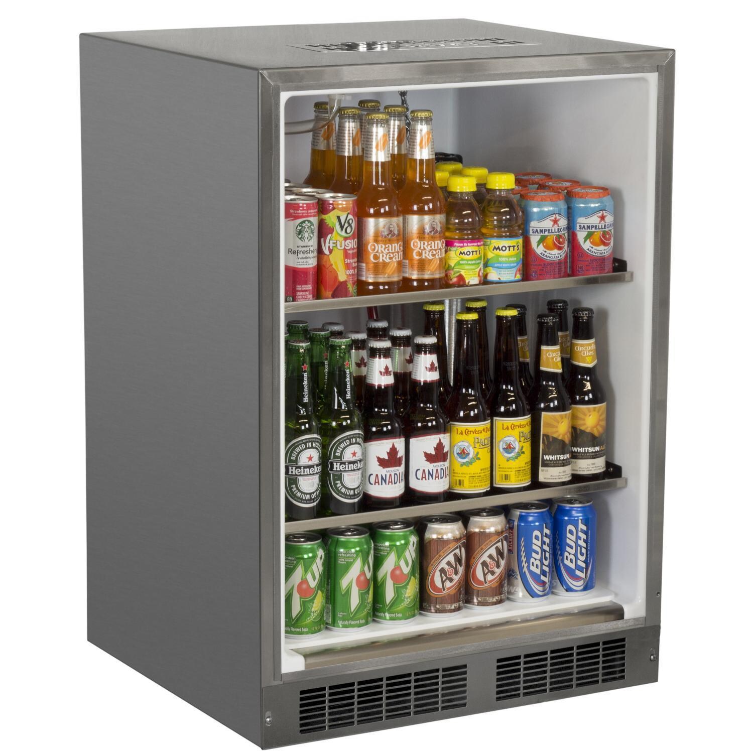 Marvel MOKR124SS31A 24-Inch 5.7 Cu Ft. Built-In Outdoor Rated Dispenser Cabinet - Stainless Steel - Beverage Storage thumbnail
