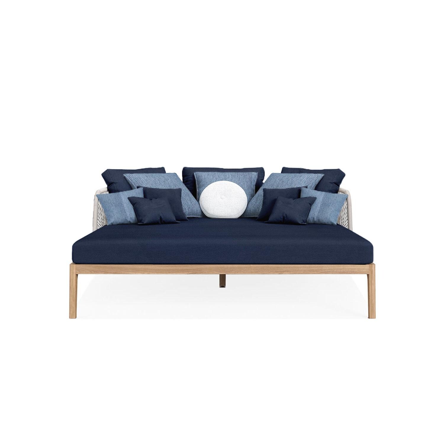 Willowlake Teak Daybed in Indigo by Lakeview Outdoor Designs - White Background thumbnail