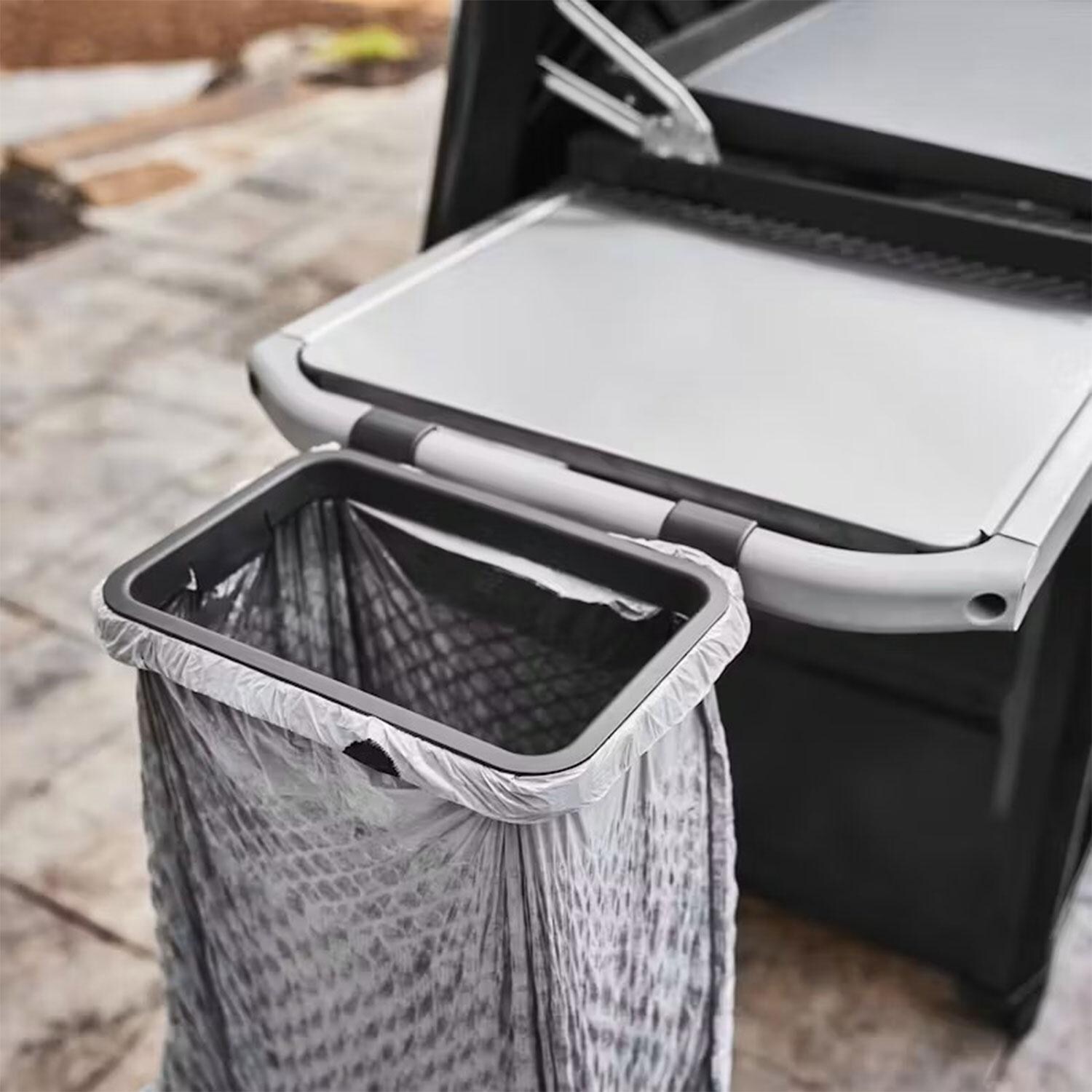 Weber 3400106 Works Organizer Kit - Trash Can Installed - Lifestyle thumbnail