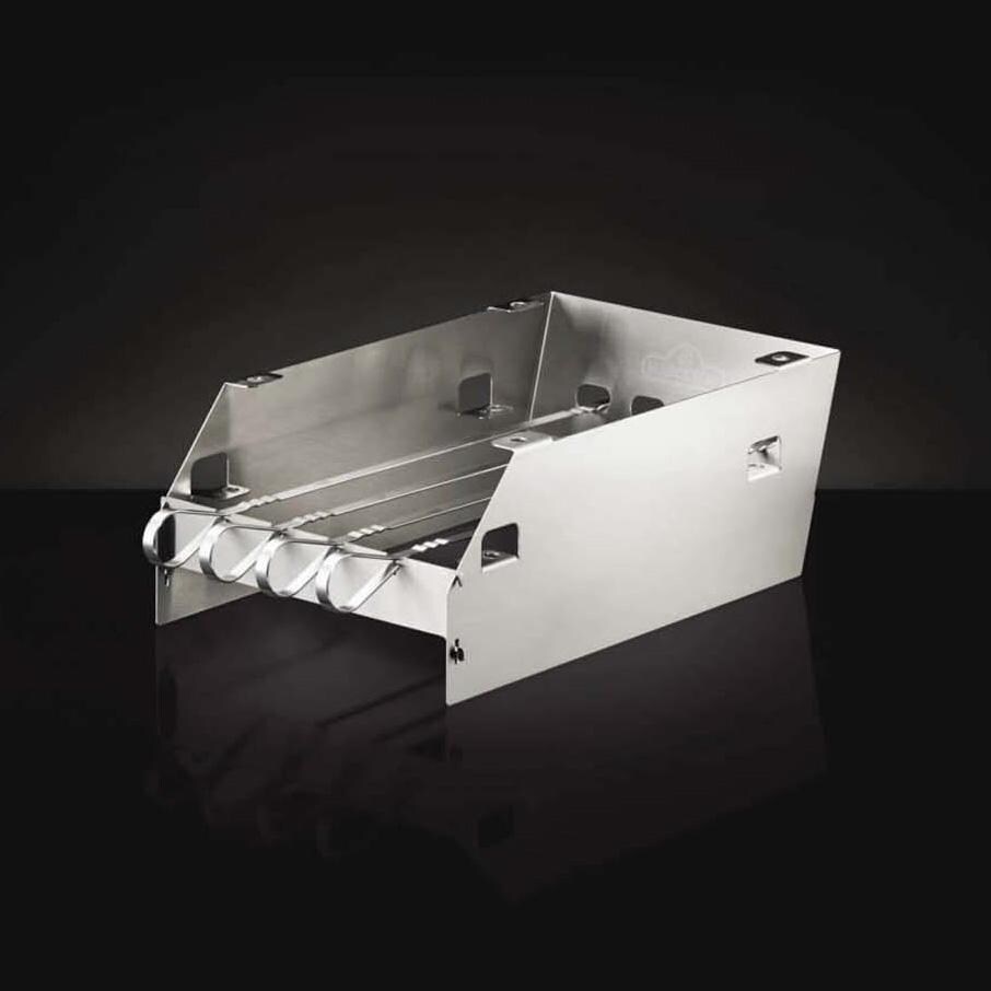 Napoleon 71301 SIZZLE ZONE Burner Windshield and Skewer Rack - Large - Angled - White Background thumbnail