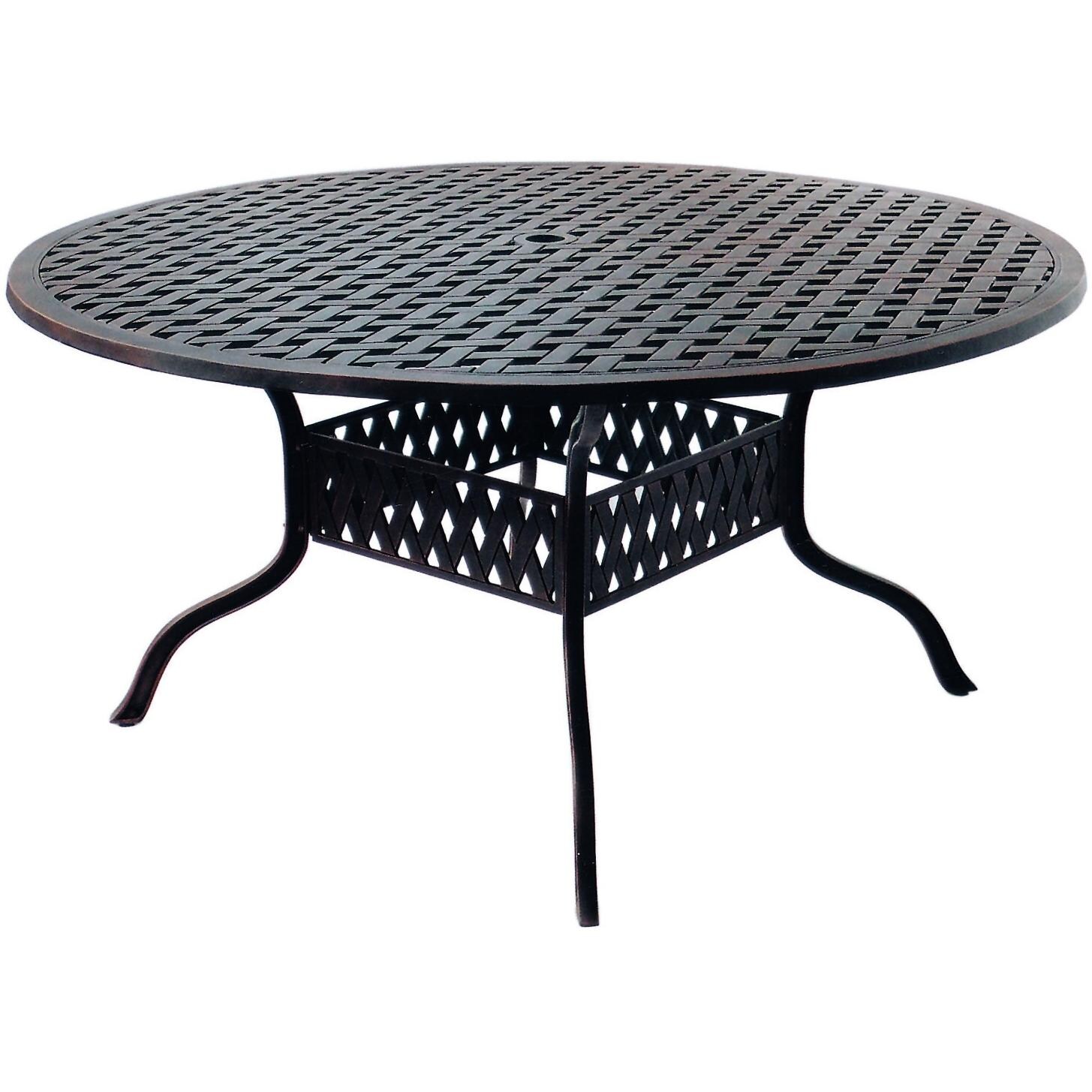 Series 30 60 Inch Cast Aluminum Dining Table by Darlee