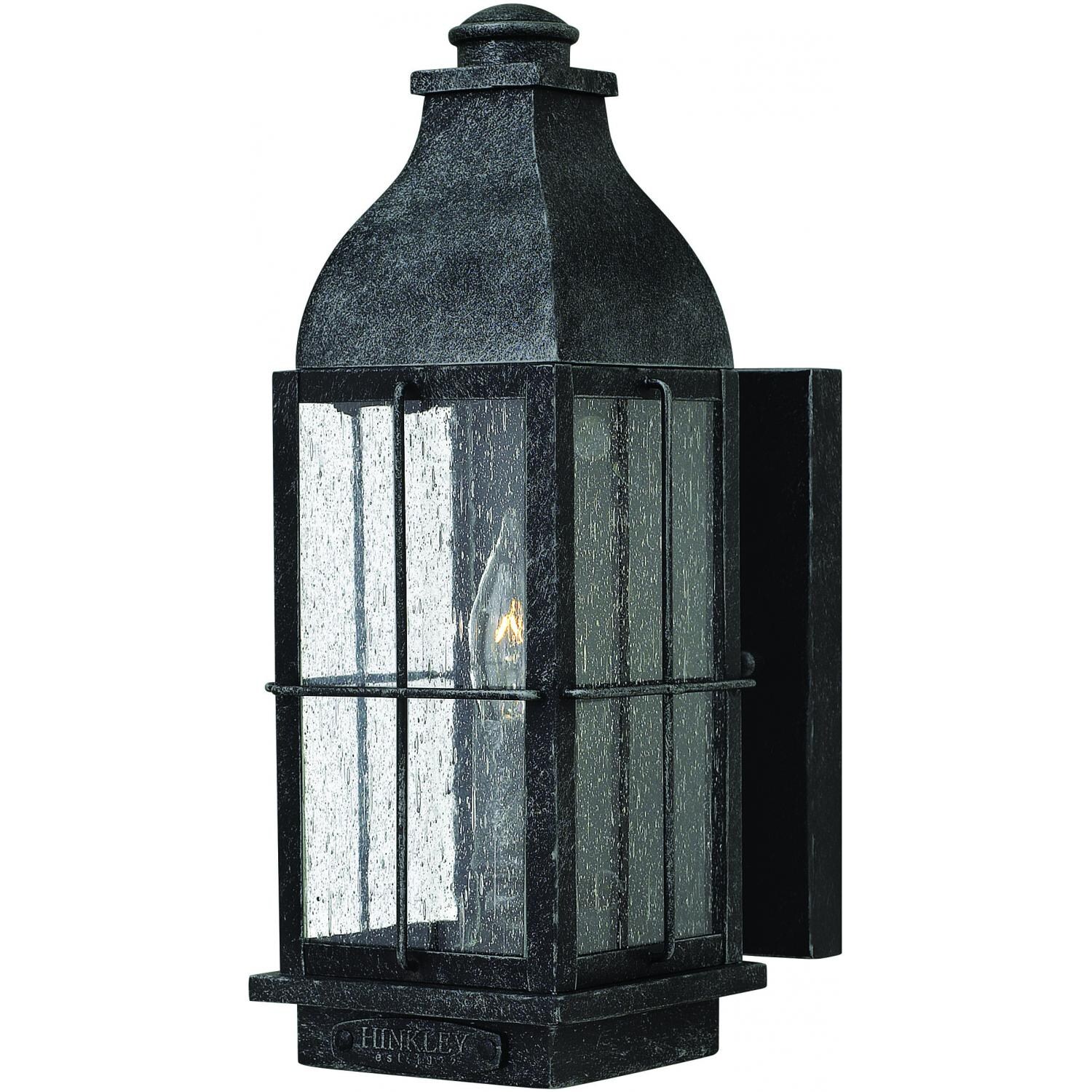 Hinkley Lighting Bingham One Light 13-Inch Outdoor Wall Light - Greystone - 2040GS