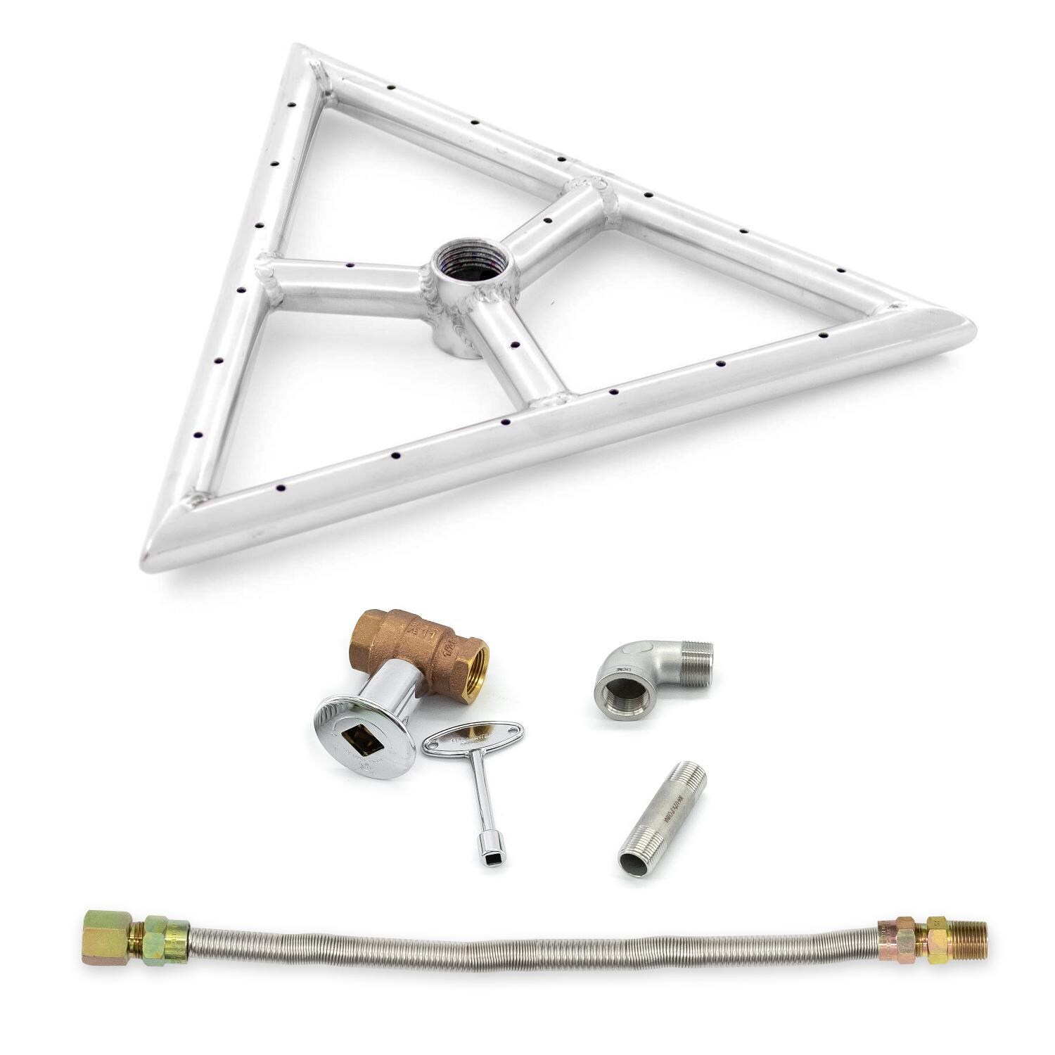 BBQGuys Signature Series - ALP-TRB-SS-12 + LV-NG-150 - 12-Inch - Kit Components thumbnail