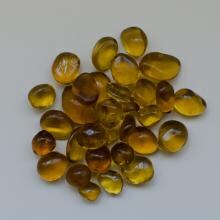Amantii Amber Small Bead Fire Glass - 5 Pounds - AMSF-GLASS-09 image