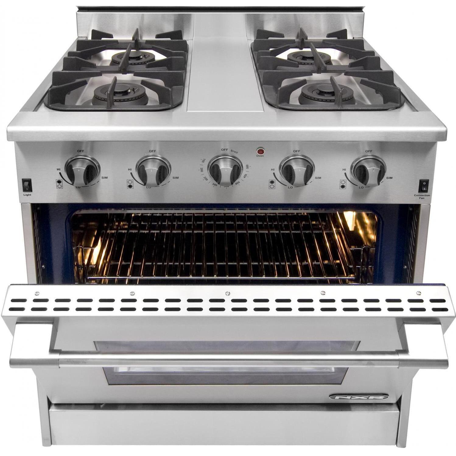NXR Professional 30-Inch 4-Burner Natural Gas Range - DRGB3001 thumbnail