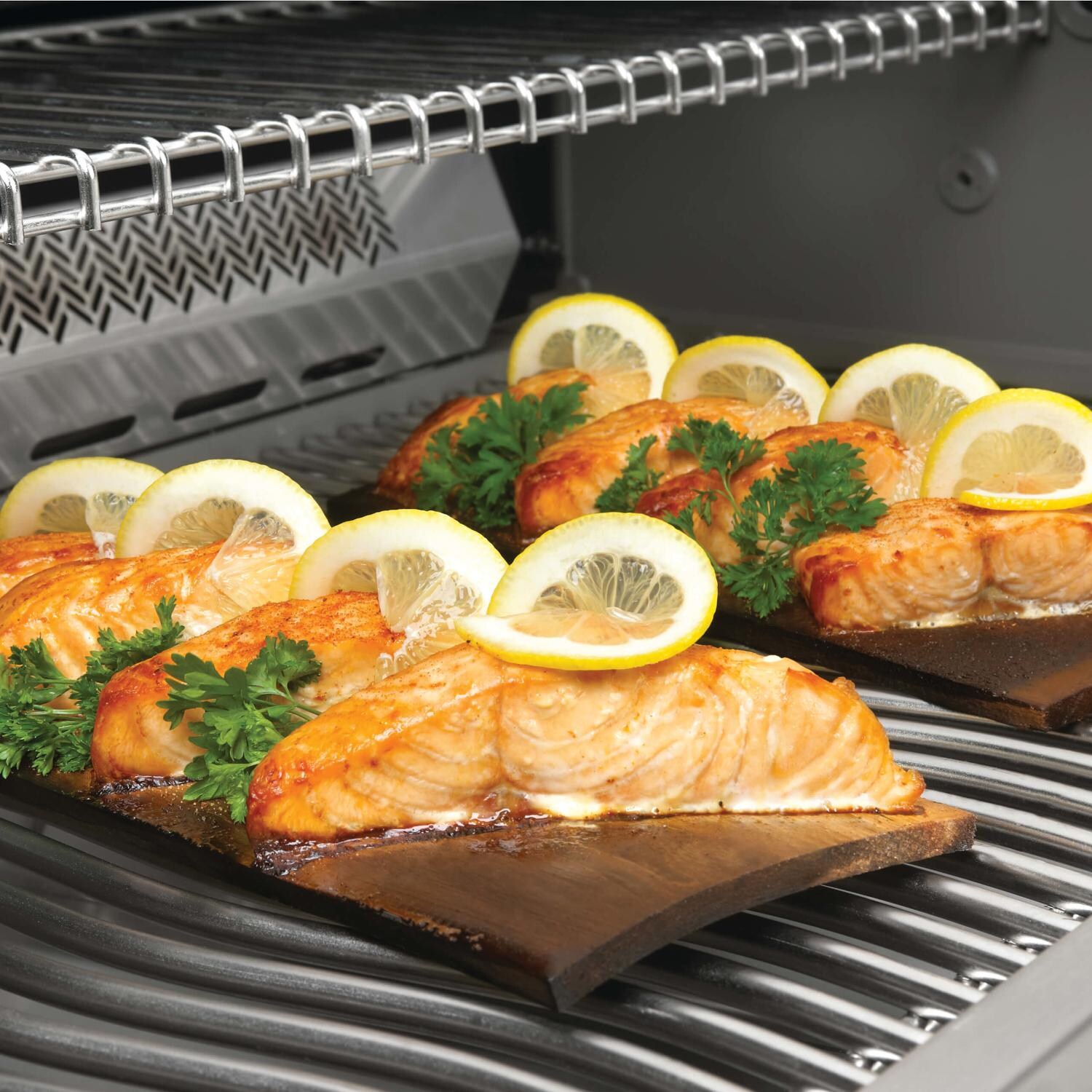 Napoleon 37034 Cedar Grilling Plank - On Grill Cooking Salmon thumbnail