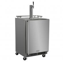 Marvel 24-Inch 5.7 Cu. Ft. Right Hinge Freestanding Outdoor Rated Single Tap Beer Dispenser - Stainless Steel - MO24BNSMRS