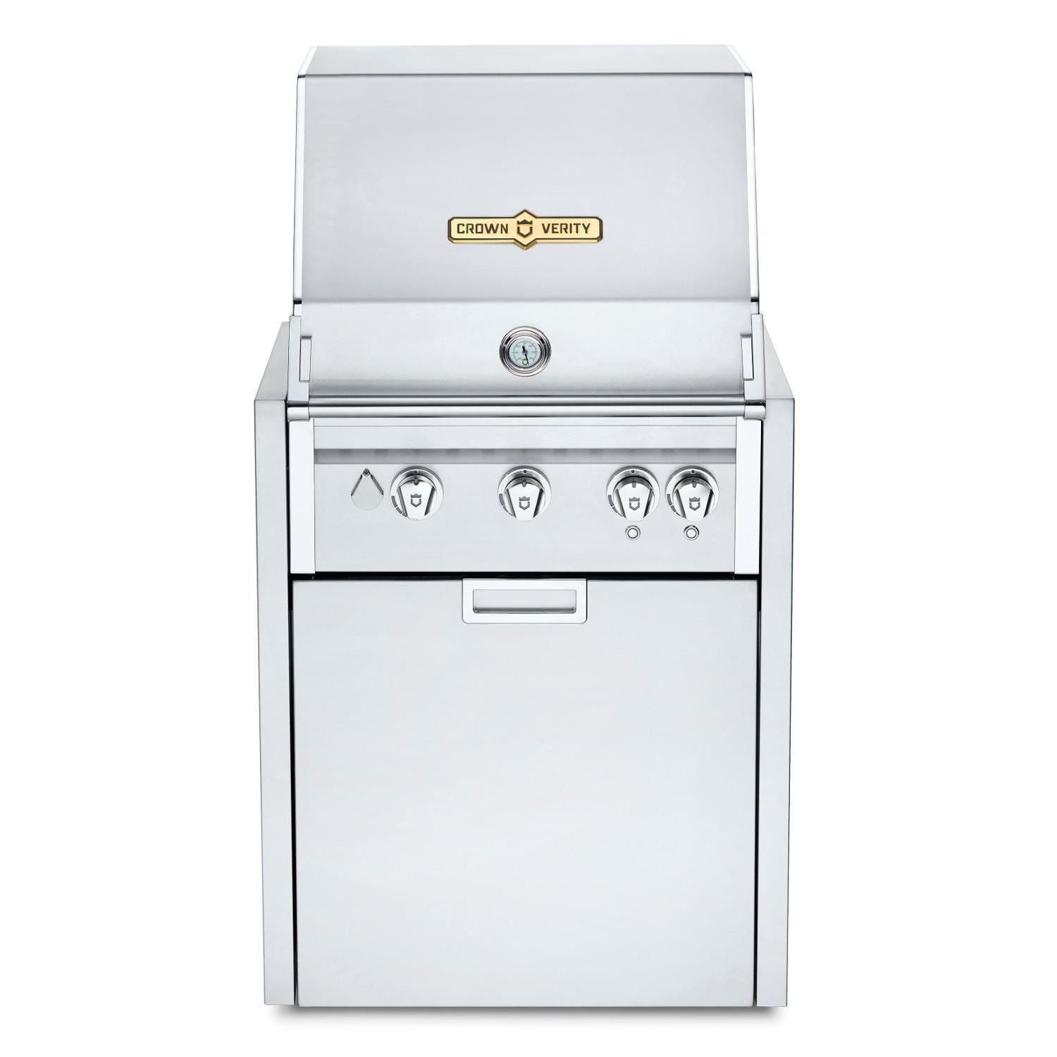 Crown Verity Infinite Series 24" Modular Propane Gas Grill W/ Lights - Bulk Tank - IGM24BULK-LT