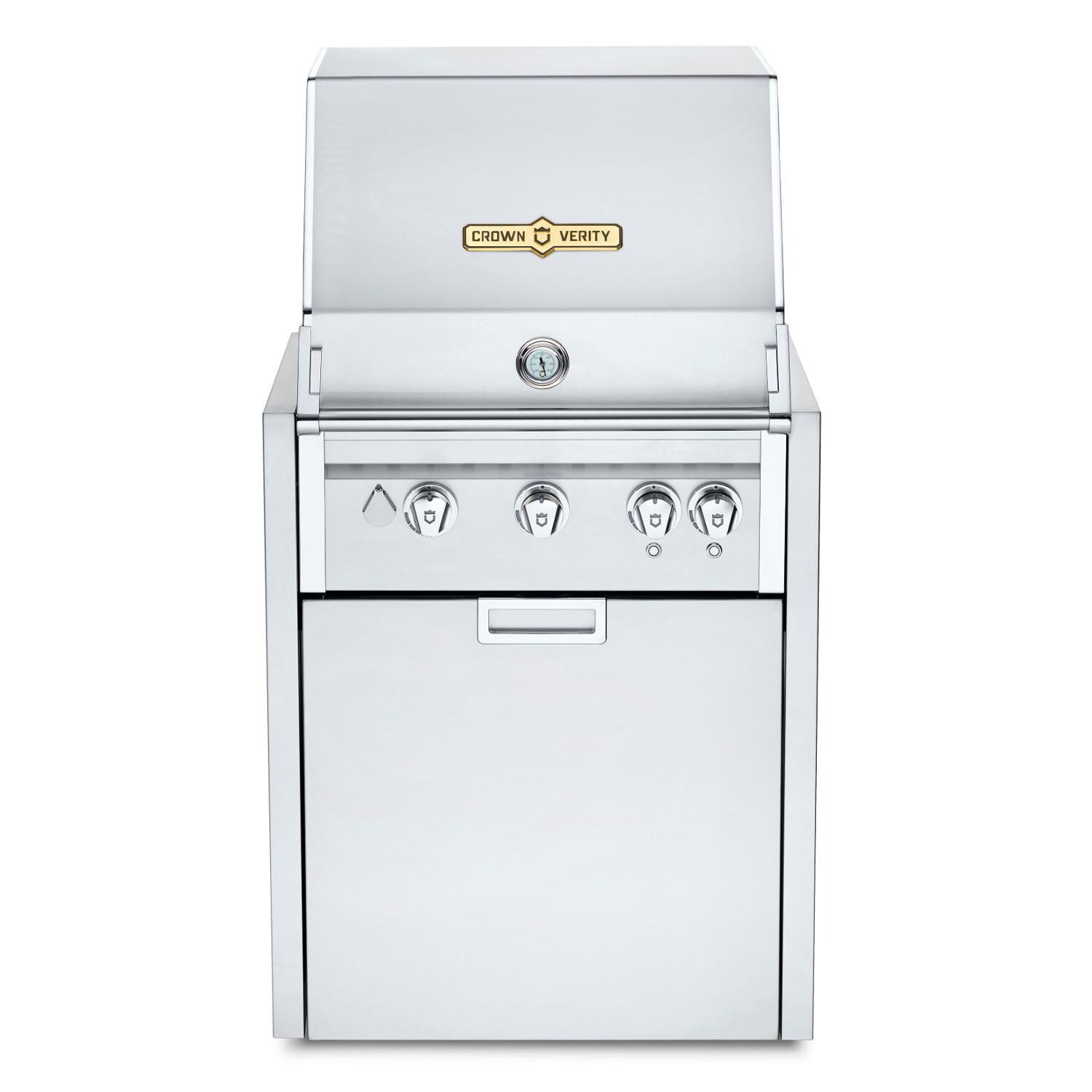 Crown Verity Infinite Series 24-Inch Modular Propane Gas Grill W/ Lights - Bulk Tank - IGM24BULK-LT