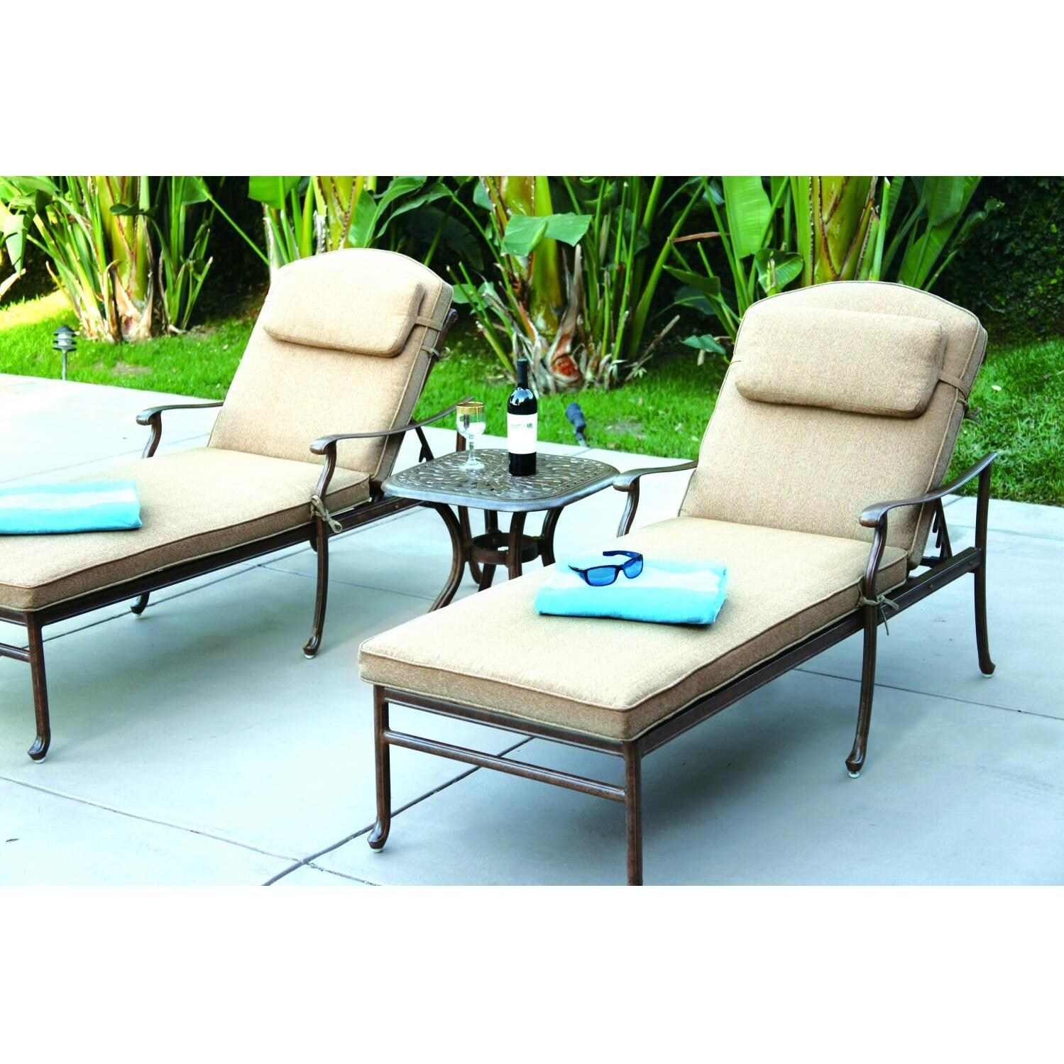 Darlee Sedona 2-Person Patio Chaise Lounge Set thumbnail