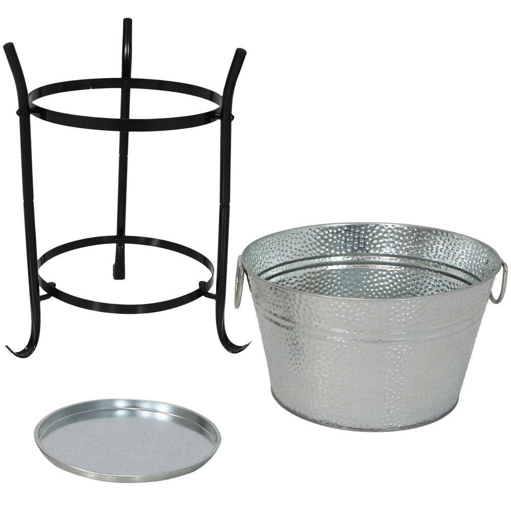 Ultimate Patio Ice Bucket Drink Cooler W/ Stand & Tray - Disassembled thumbnail