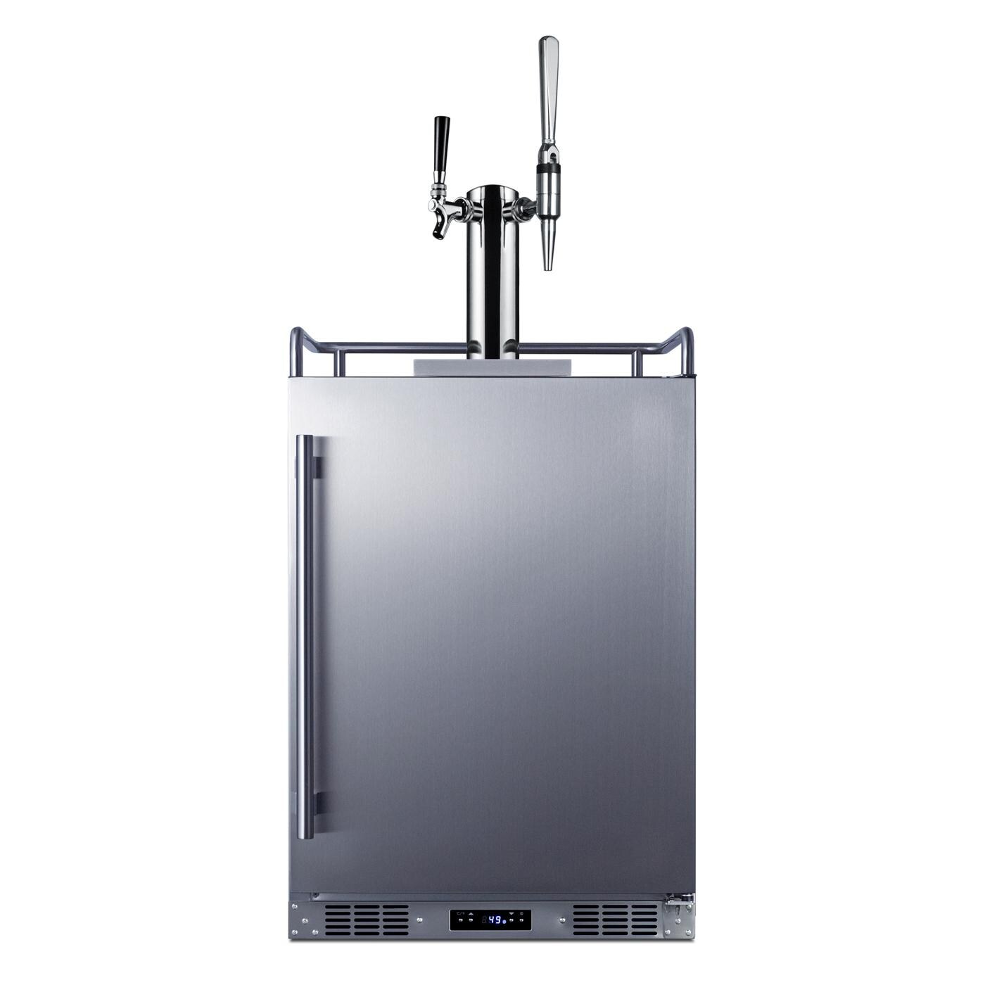 Summit SBC682CMTWIN Commercial Outdoor Rated Double Tap Cold Brew Nitro & Flat Coffee Dispenser / Kegerator thumbnail