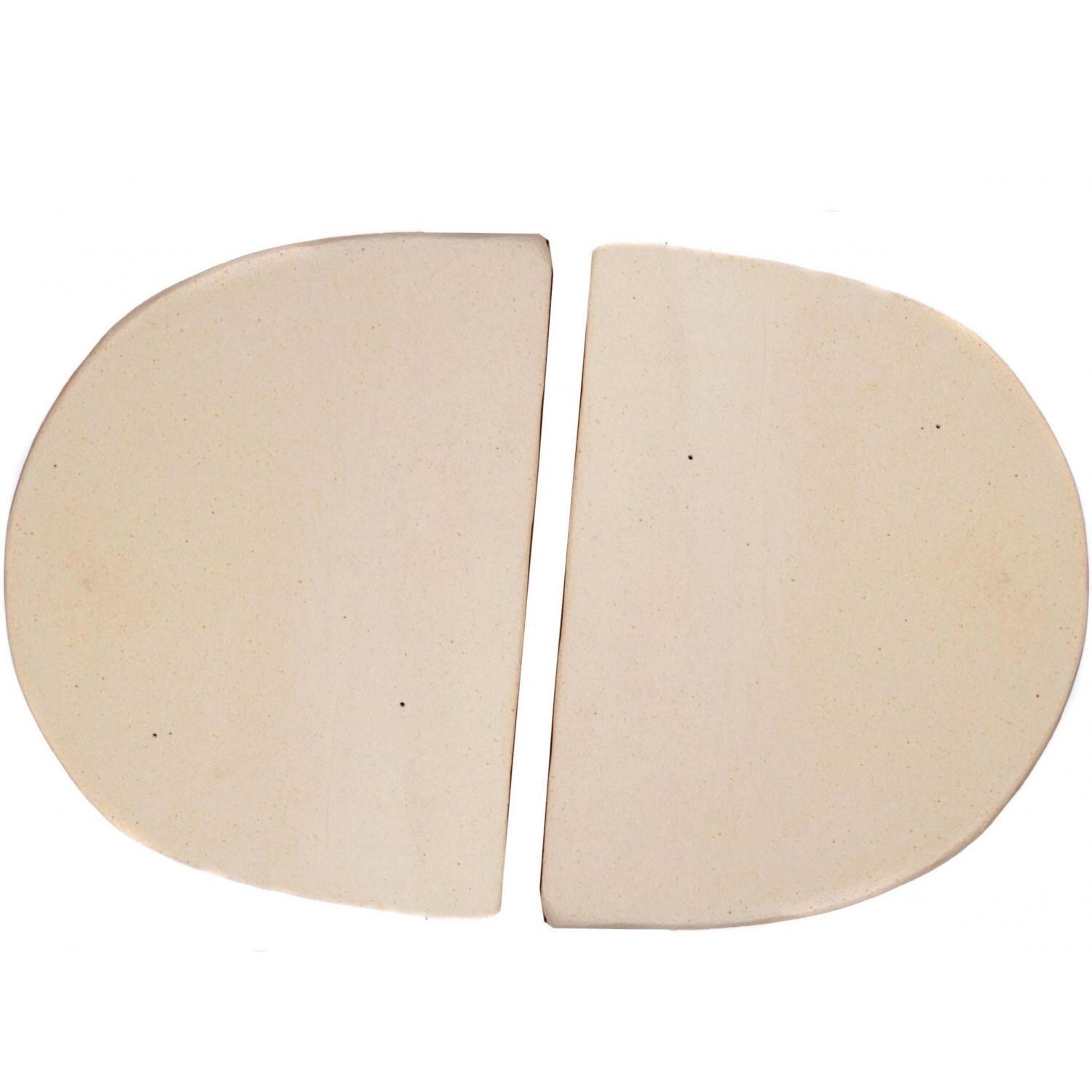 Primo PG00325 Ceramic Heat Deflector Plates For Oval Junior 200 - Front View thumbnail