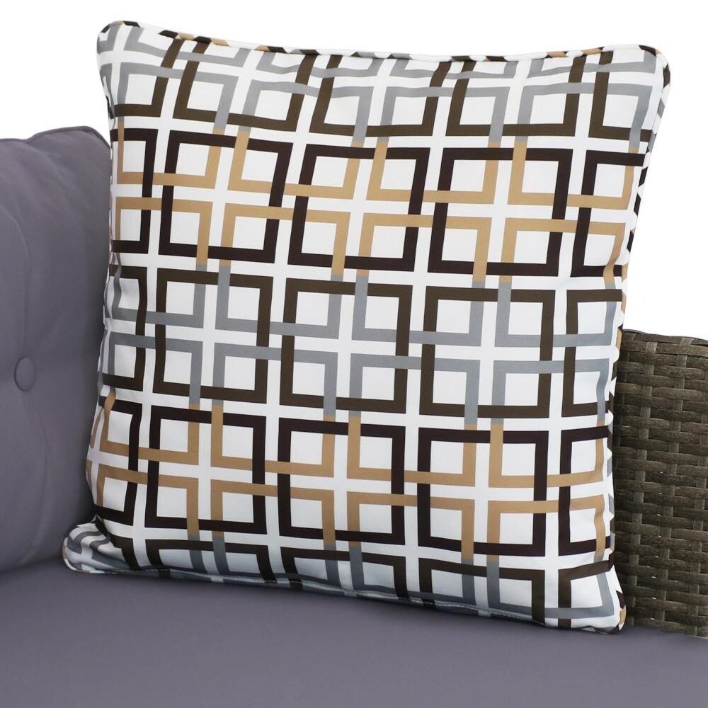 Ultimate Patio Outdoor Patio Sectional Sofa Set W/ Cushions - Accent Pillow - Detail thumbnail