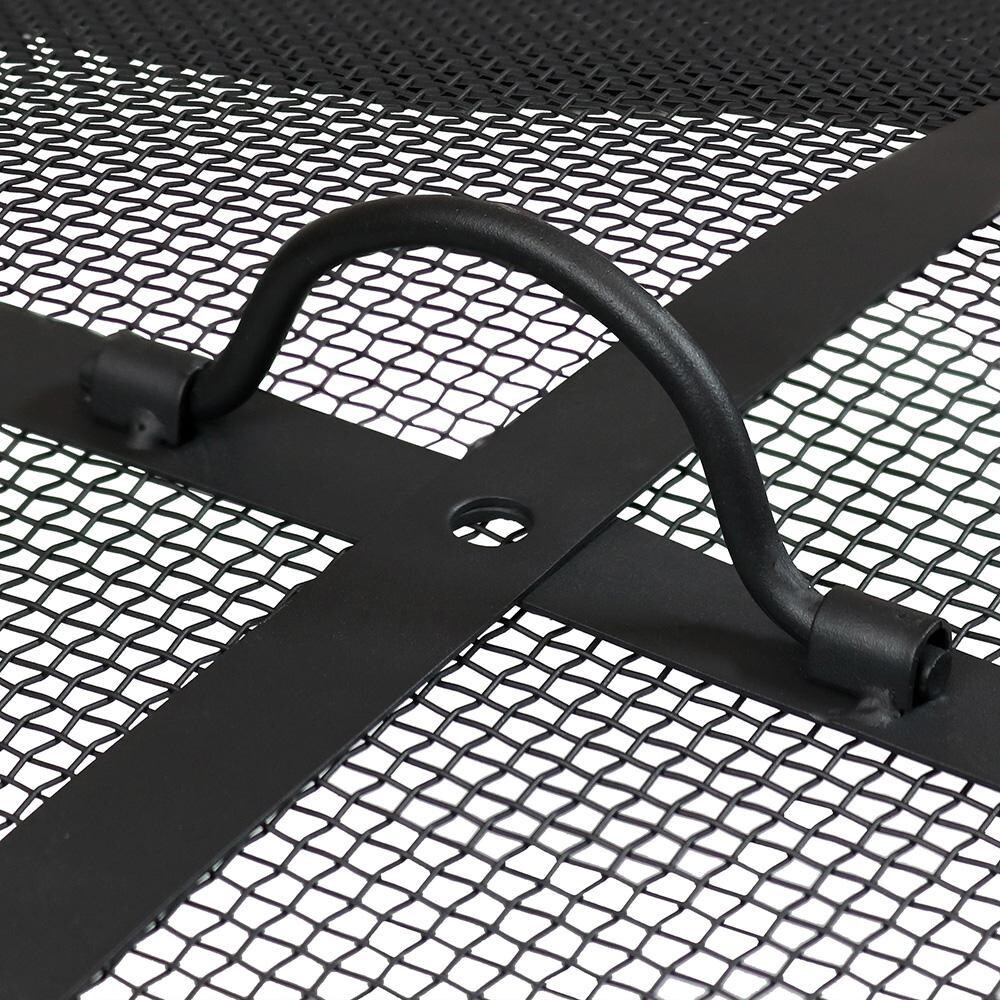 Ultimate Patio 36-Inch Fire Pit Spark Screen - Handle Detail thumbnail