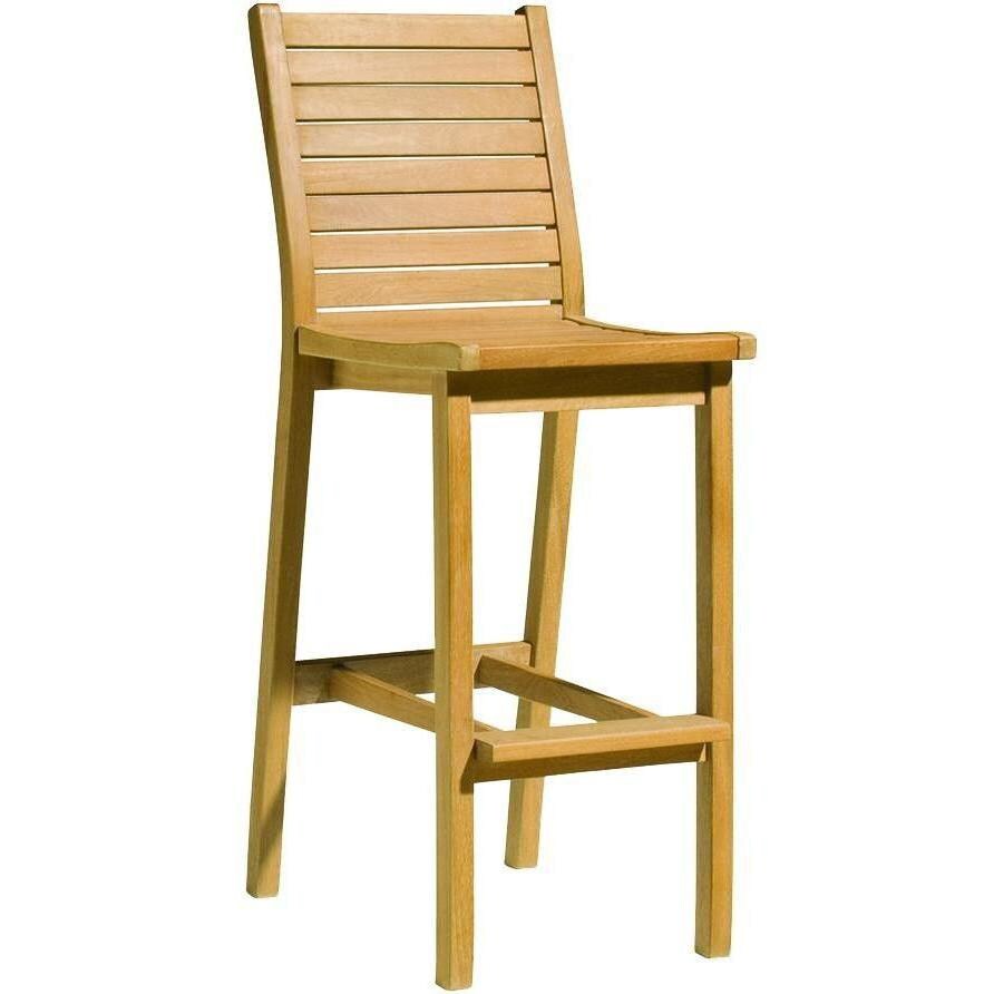 Dartmoor Natural Shorea Patio Bar Chair By Oxford Garden