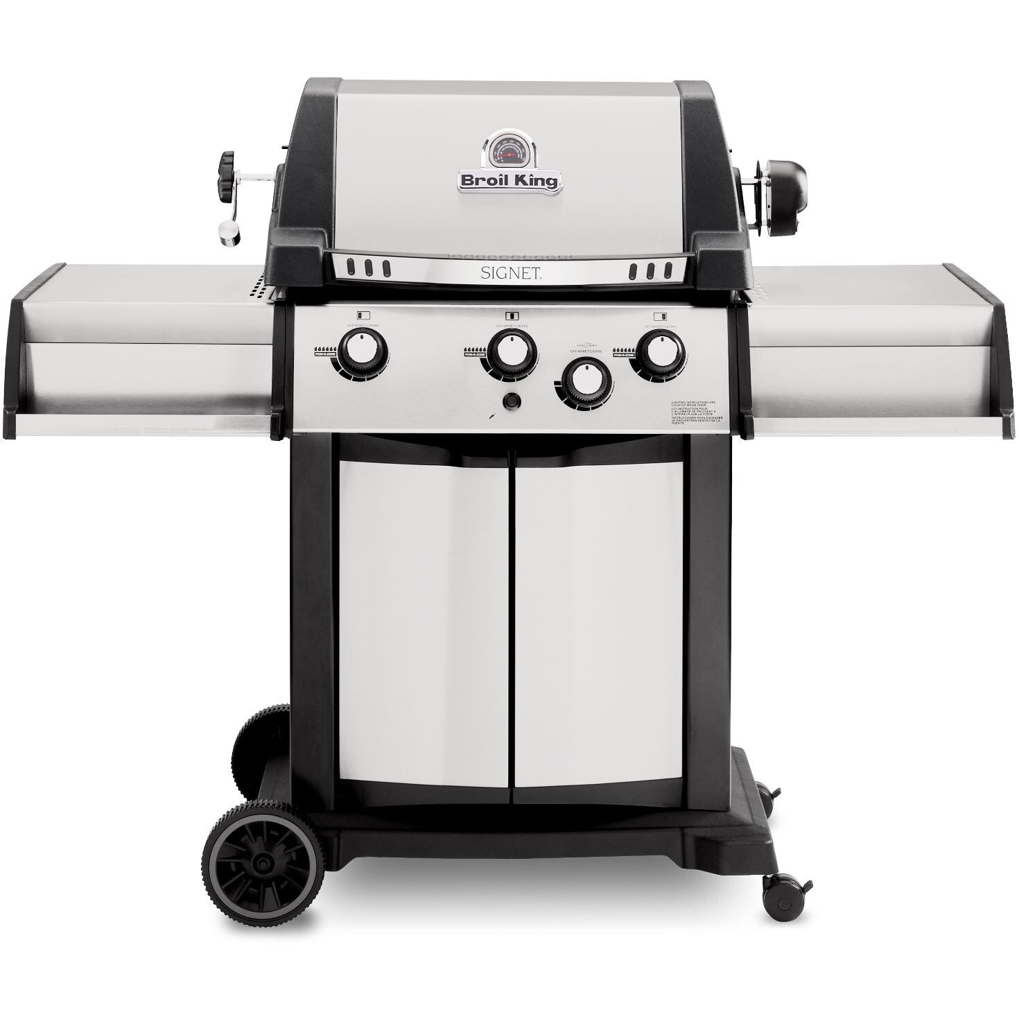 Broil King Signet 70 3-Burner Freestanding Propane Gas Grill With Rotisserie - Stainless Steel