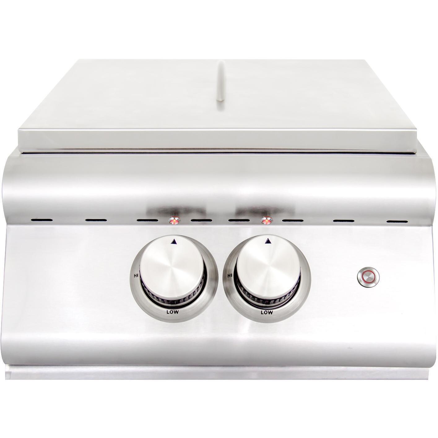 Blaze - BLZ-PBLTE-LP - Premium LTE Built-In Propane Gas High Performance Power Burner - Lid On thumbnail