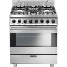 Smeg Classic 30-Inch 5-Burner Natural Gas Range - Stainless Steel - C30GGXU1 image