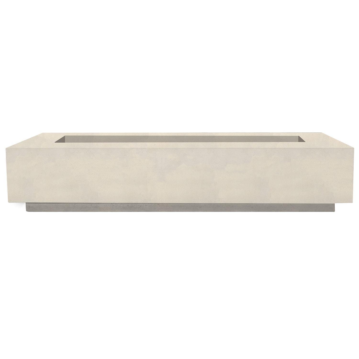 Tavola 6 90-in Rectangular GFRC Natural Gas Fire Pit in Coastal by Prism Hardscapes