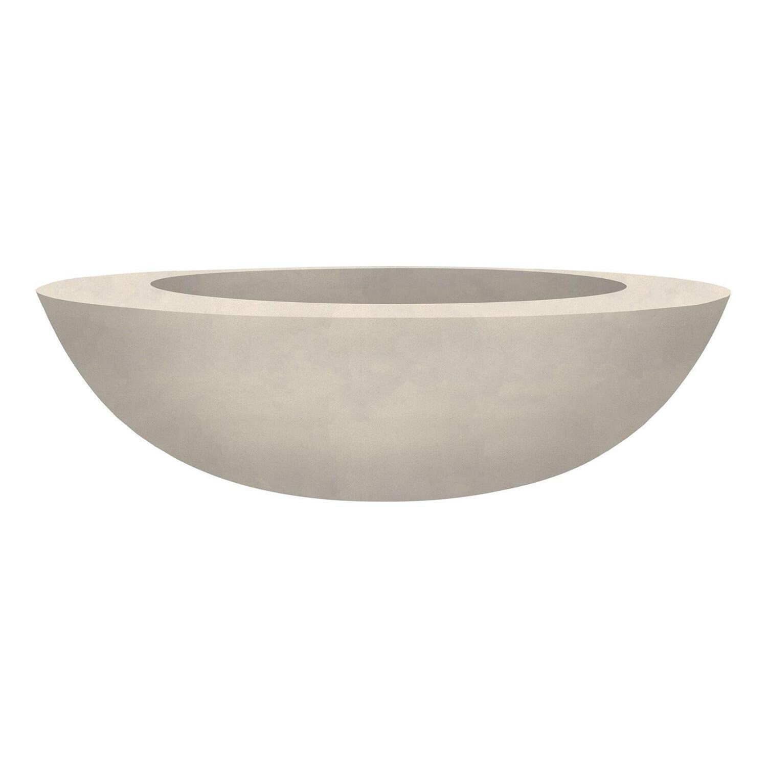 Moderno 70-in Round GFRC Propane Fire Bowl in Coastal by Prism Hardscapes