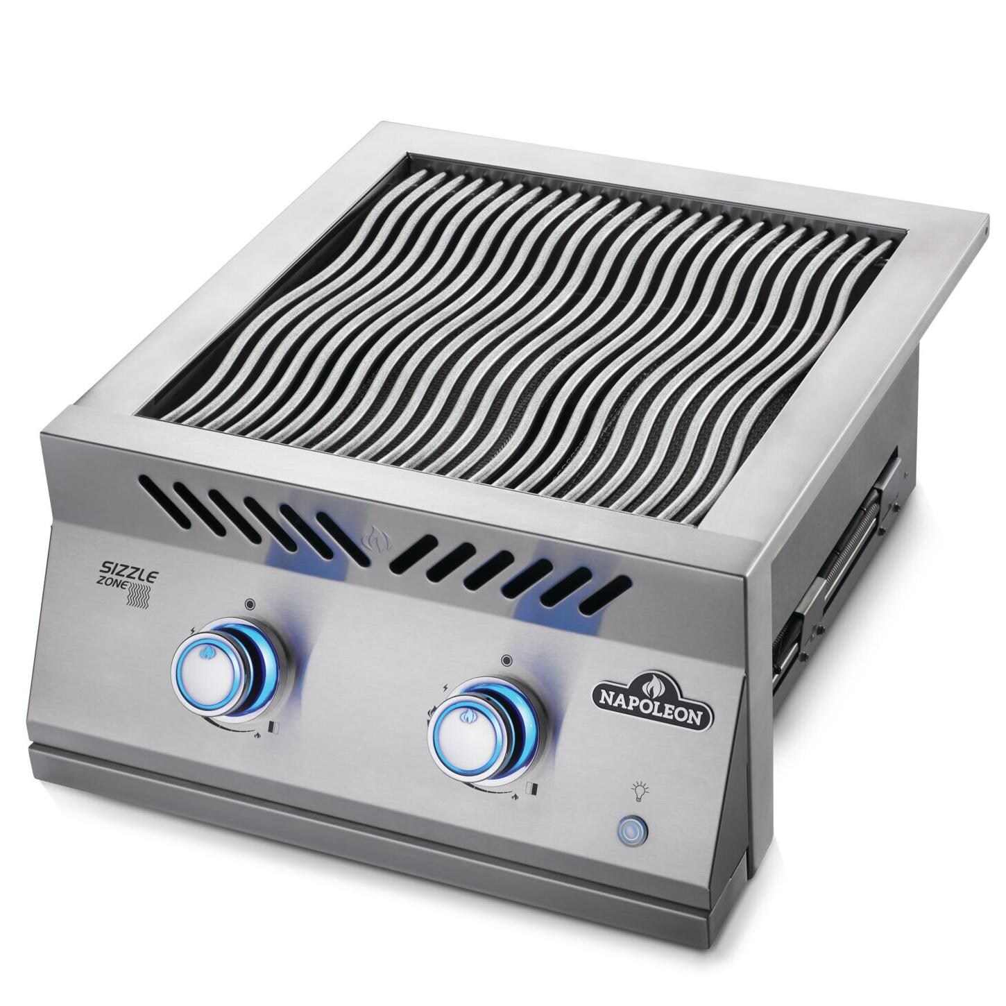 Napoleon BIB18IRPSS Built-In 700 Series Propane Dual Infrared Burner - Burners Off thumbnail