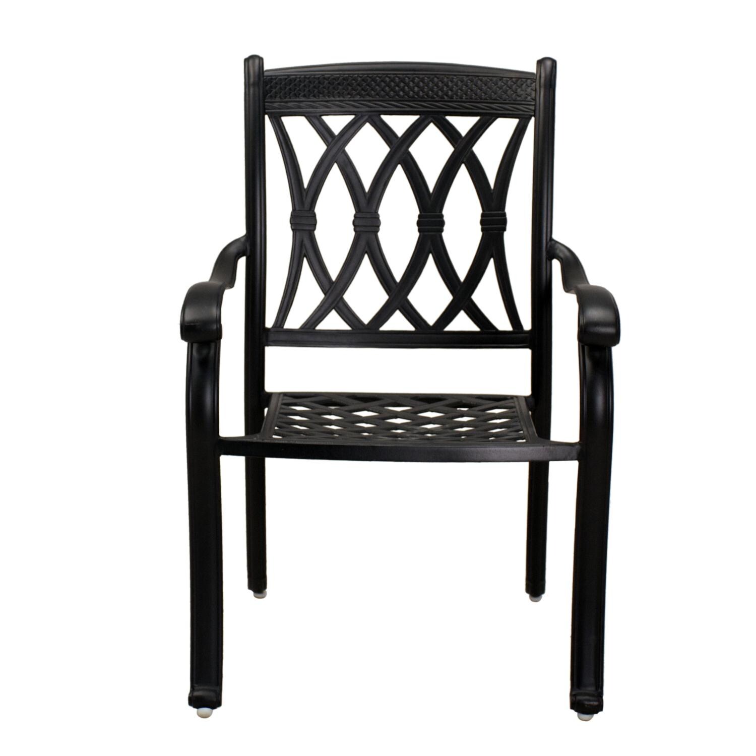 Darlee 201660-9PC-30SL Capri Cast Aluminum Dining Arm Chair - Frame thumbnail