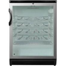 Summit Commercial 24-Inch 36 Bottle Wine Cellar / Cooler - Stainless Steel / Black Cabinet - SWC6GBLBI image