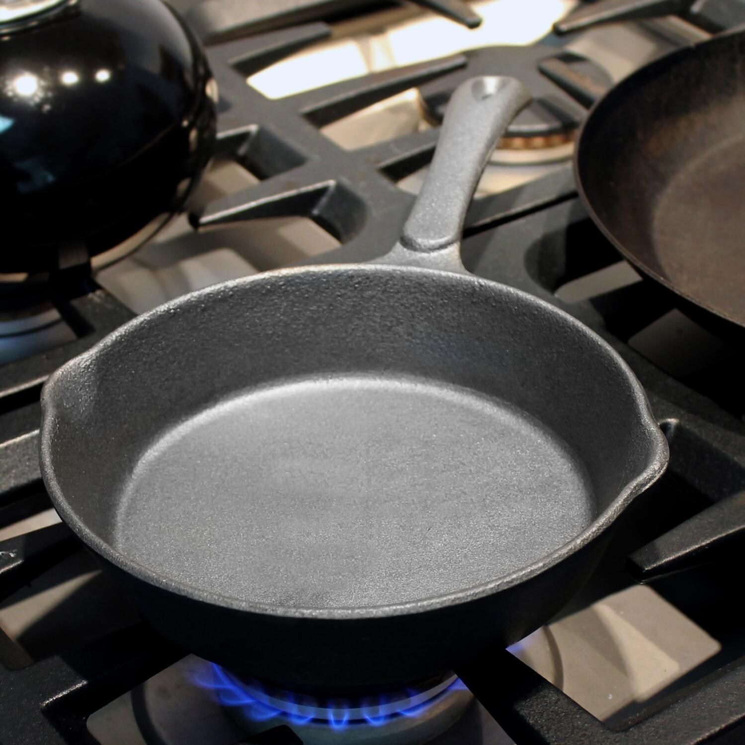 Cajun Cookware 8-Inch Seasoned Cast Iron Skillet - Lifestyle View thumbnail