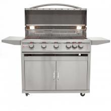 Blaze LTE 40-Inch 5-Burner Natural Gas Grill With Rear Infrared Burner & Grill Lights - BLZ-5LTE2-NG