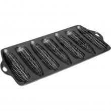 Cajun Classic 7-Mold Seasoned Cast Iron Corn Bread Pan - GL10493S image