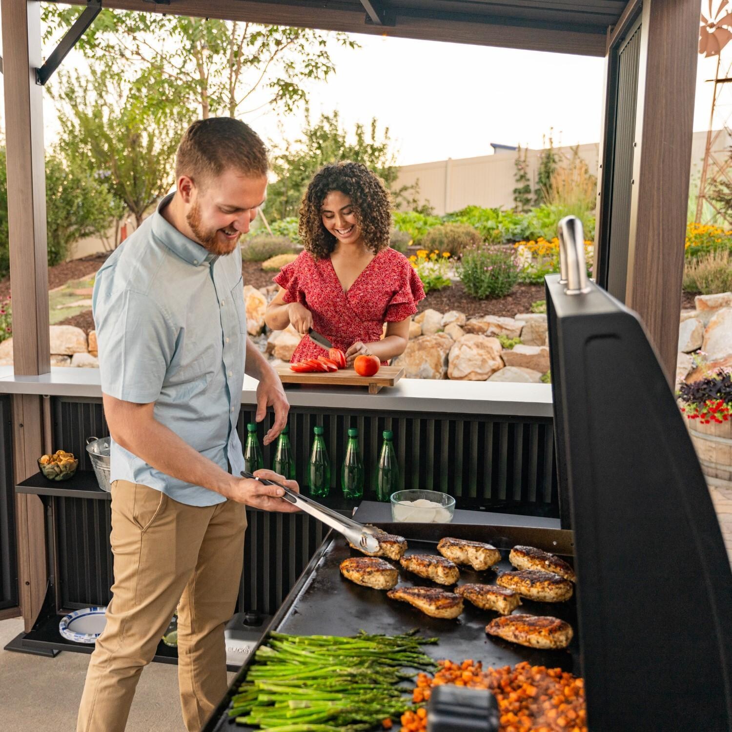 Blackstone 10 x 10-Foot Bar and Griddle/Grill Pavilion - Grilling - Lifestyle thumbnail