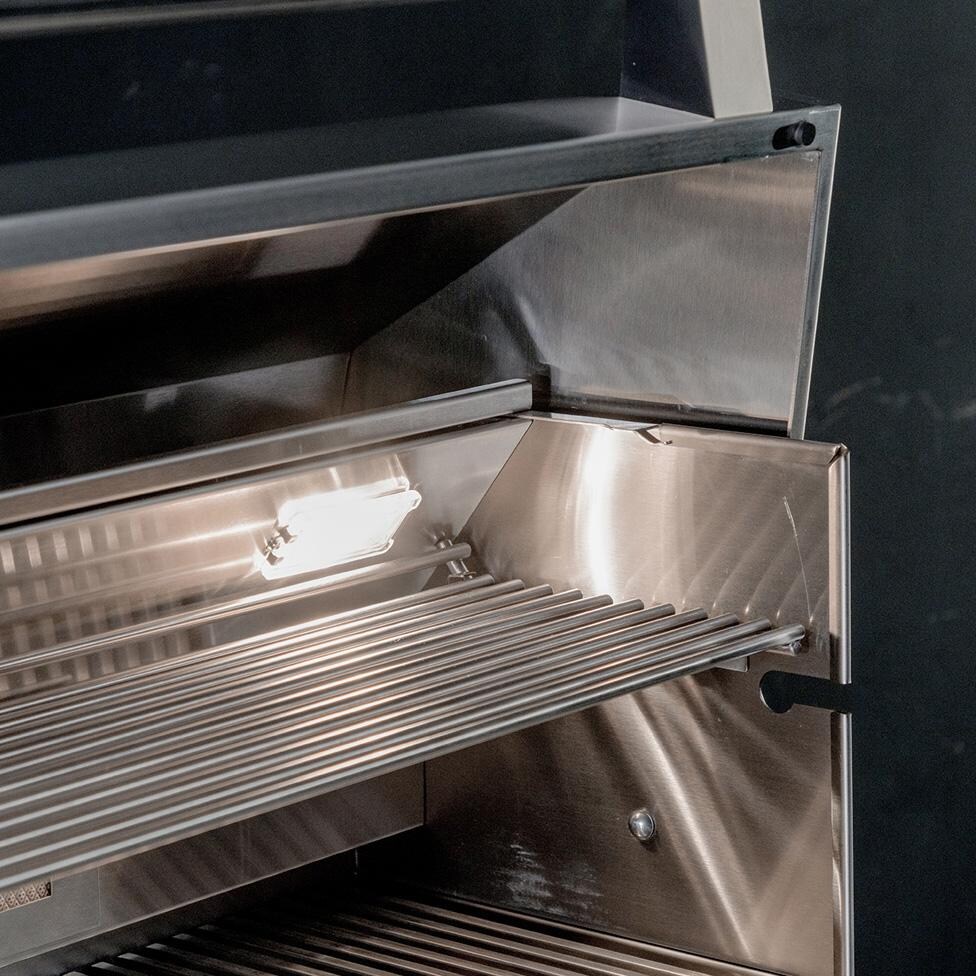 Cutlass Elite 38-in 4 Burner Built-In Natural Gas Grill - Interior Light - Detail thumbnail