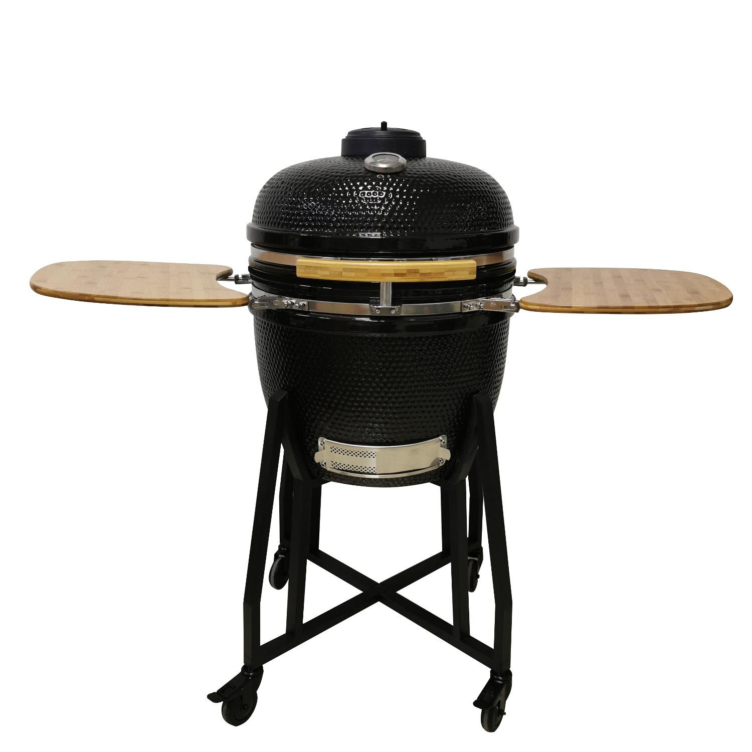 Lifesmart SCS-K21BLK 21-Inch Ceramic Kamado Grill - Black thumbnail