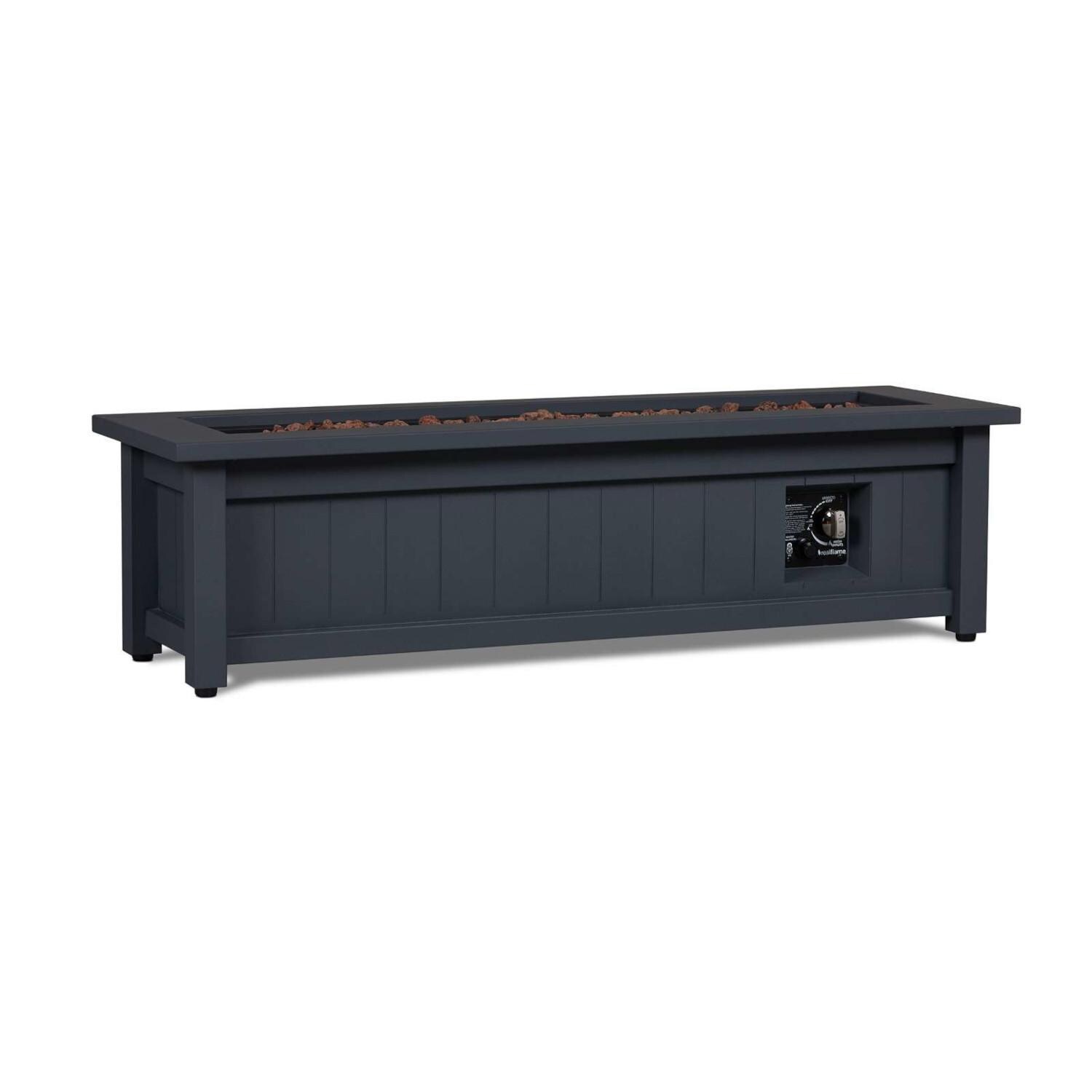 Lakeview SC1370LPGRY Cabin Way 50-Inch Rectangle Propane Fire Table - Gray - Control thumbnail