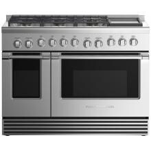 Fisher Paykel Professional (Formerly DCS) 48-Inch 6-Burner Natural Gas Range With Griddle - RGV2-486GDN N image