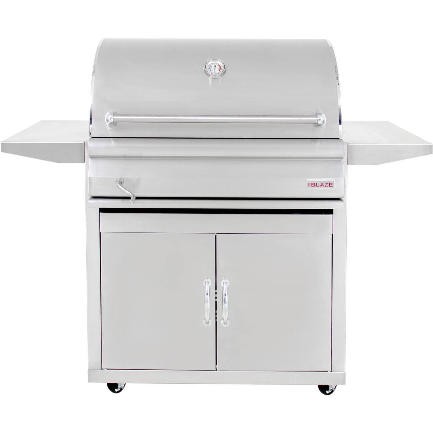 Blaze 32Inch Stainless Steel Charcoal Grill With Adjustable Charcoal