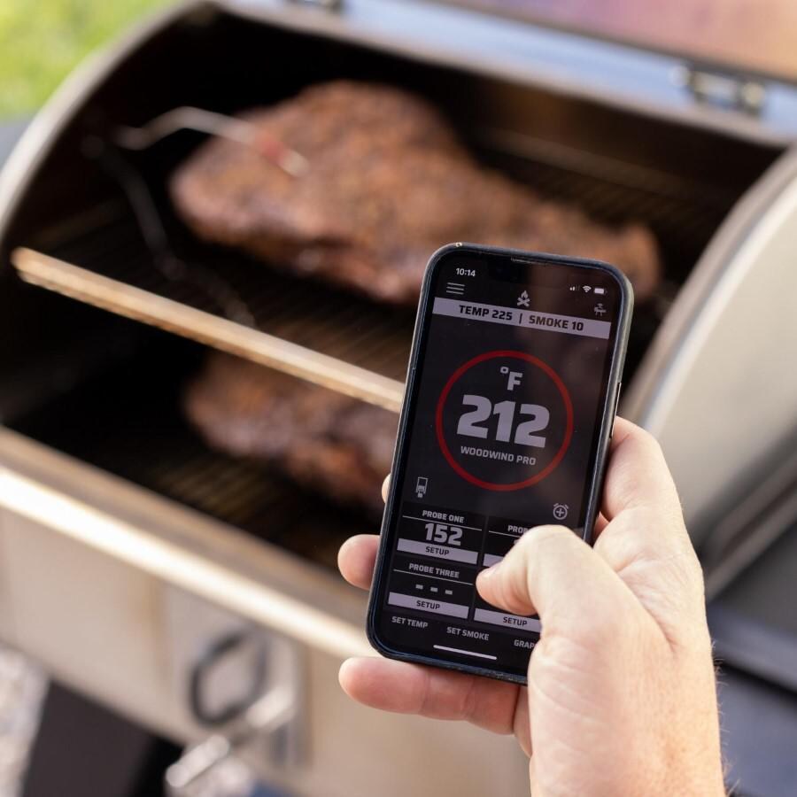 Camp Chef PG24WWSB0 + PG14 Woodwind Pro 24-in Pellet Grill w/ Propane Sidekick Griddle - App Temperature Controls thumbnail