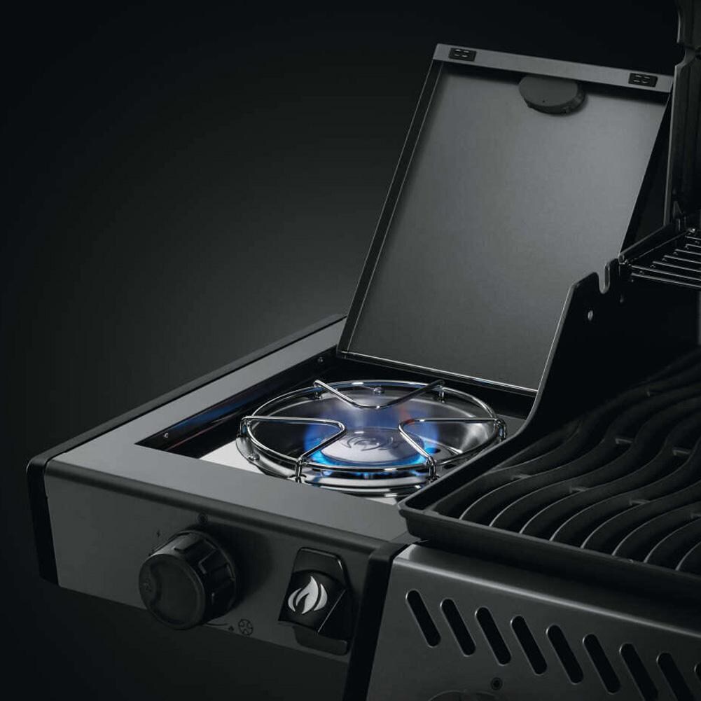 Napoleon F365DSBPGT-ECP Freestyle 365 3 Burner Propane Gas Grill w/ Range Side Burner - Graphite Grey - Side Burner - Detail thumbnail