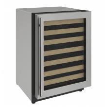 U-Line 2000 Series 24-Inch 43 Bottle Wine Captain With Field Reversible Door - Stainless Steel - U-2224WCS-00A image