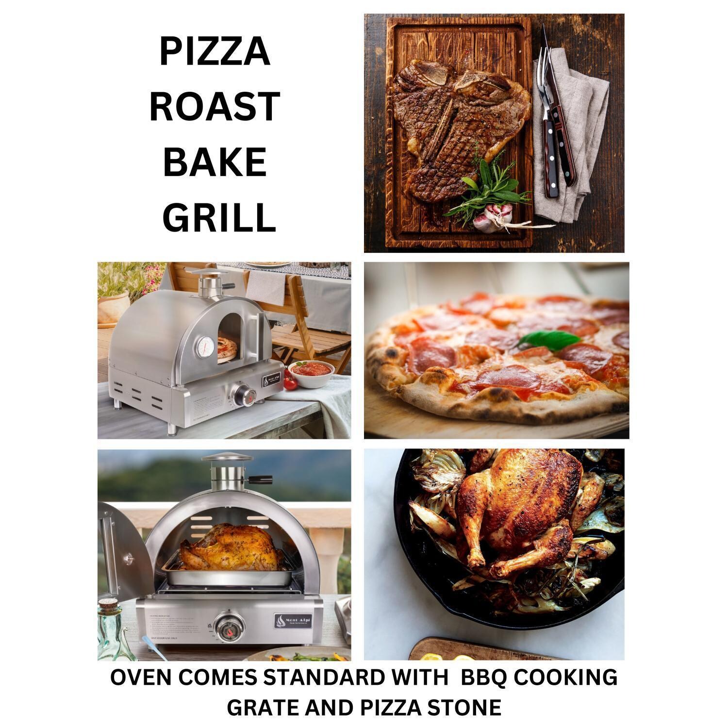 Mont Alpi MAPZ-SS Portable Natural Gas Outdoor Pizza Oven - Sell Sheet - Detail thumbnail
