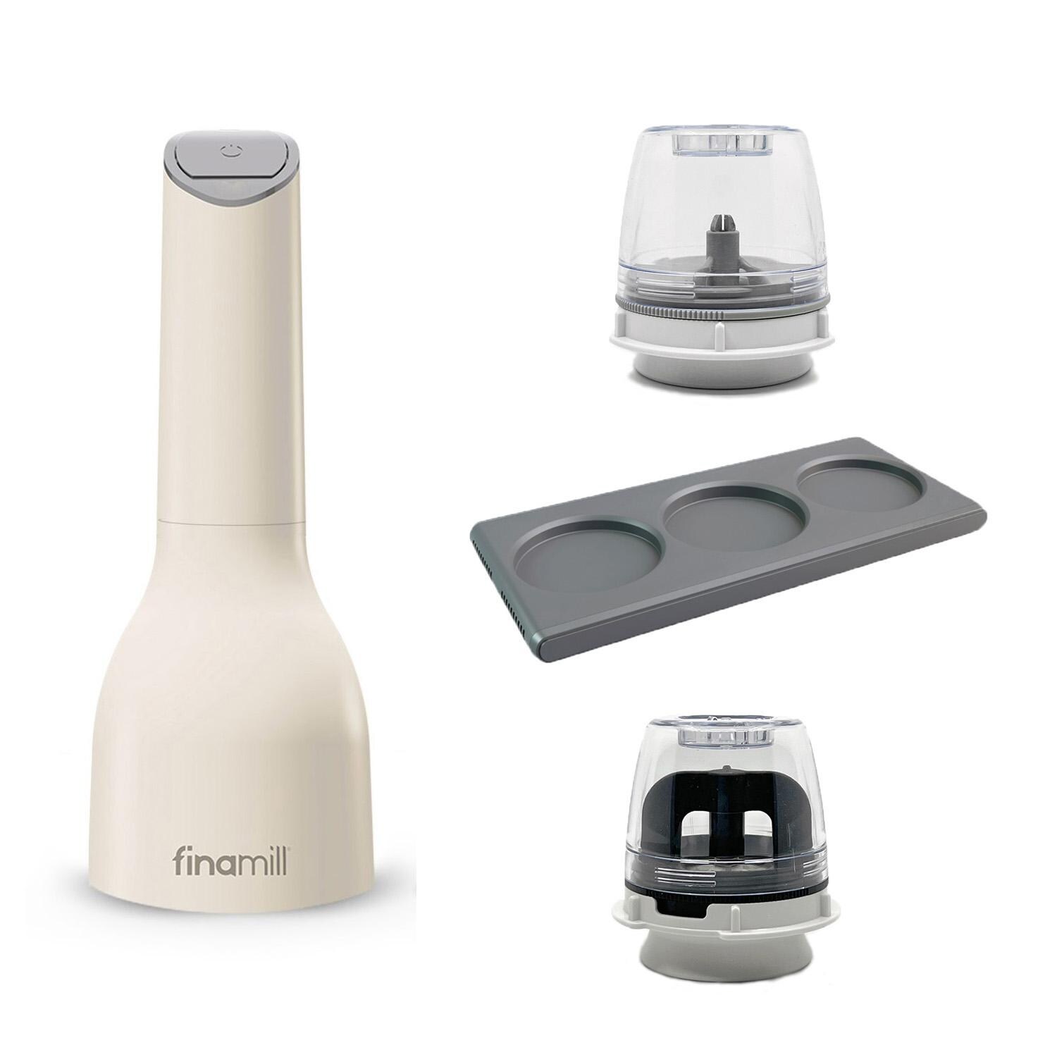 FinaMill Spice Grinder MAX Pack W/ 2 Trays, 3 MAX Pods & 3 Spice Pods - Soft Cream