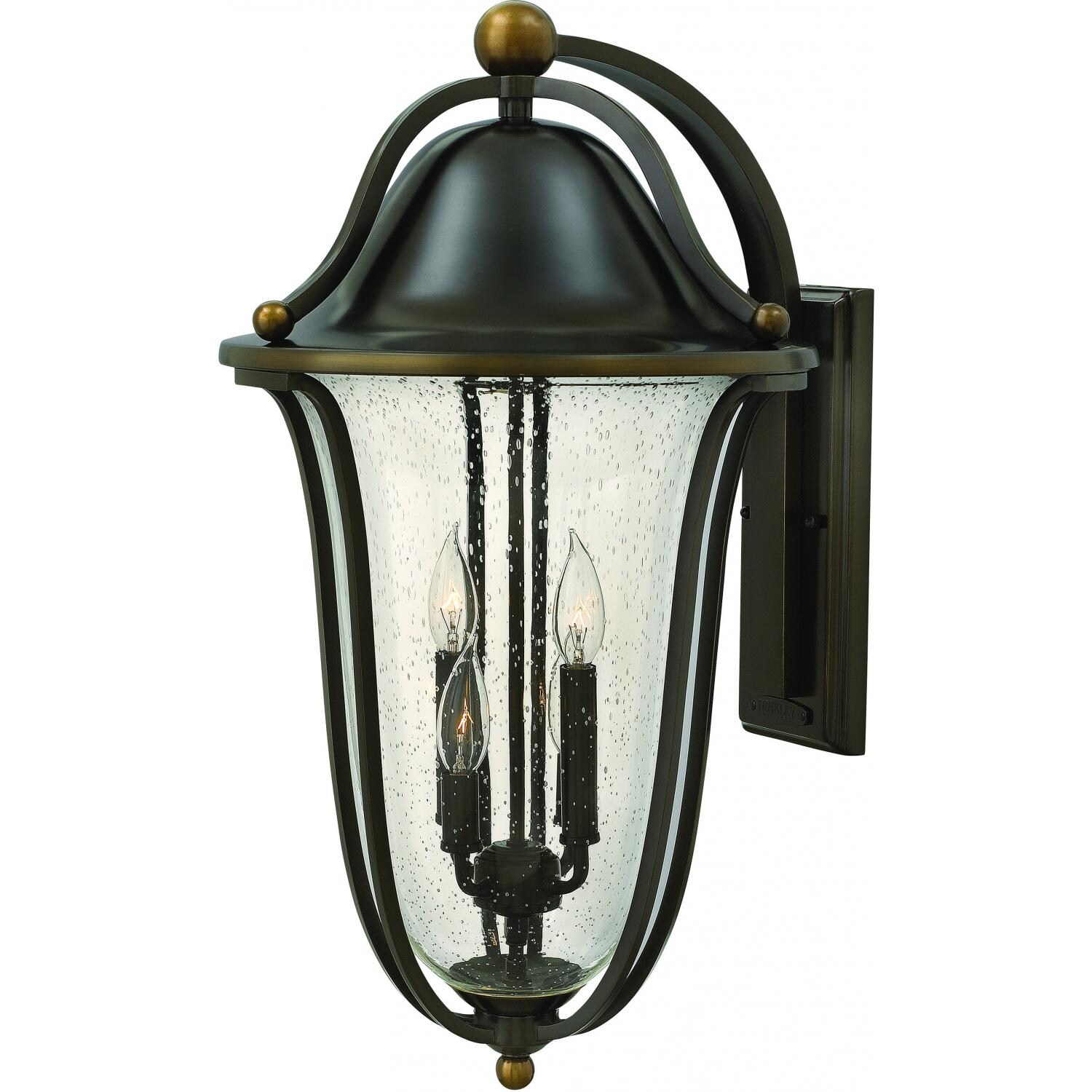 Hinkley Lighting Bolla Four Light 26-Inch Outdoor Wall Light W/ Clear Glass - Olde Bronze - 2649OB
