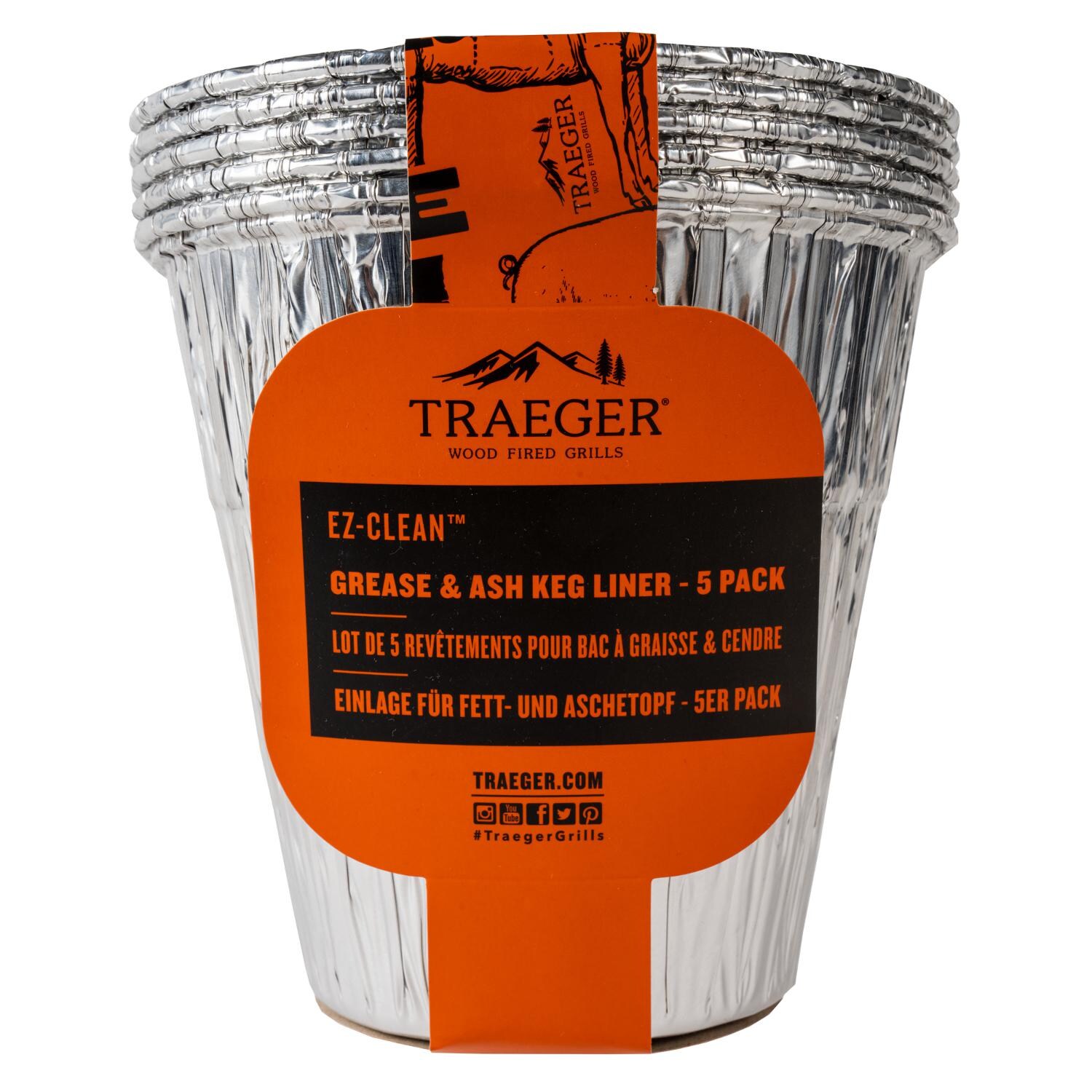 Traeger Grease & Ash Keg Liner 5 Pack - BAC608